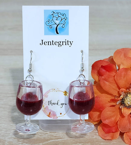 Wine Glass Earrings