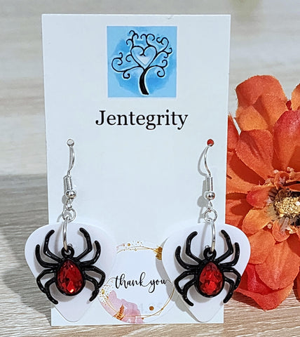 Black Widow Spider Earrings