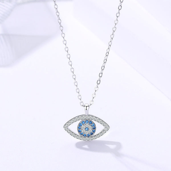Sterling Silver Eye Necklace