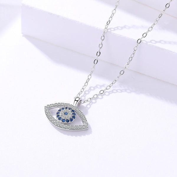 Sterling Silver Eye Necklace