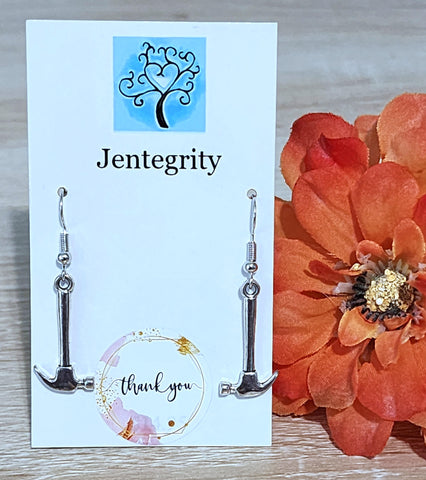 Silver Hammer Earrings