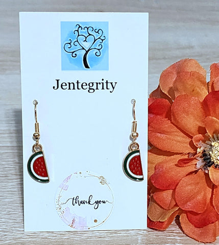 Watermelon Slice Earrings