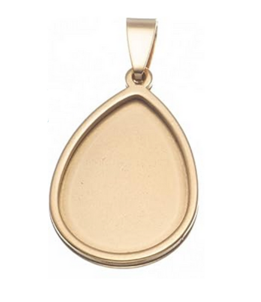 Teardrop Cabochon Pendant