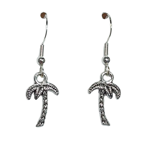 Silver Palm Tree Earrings
