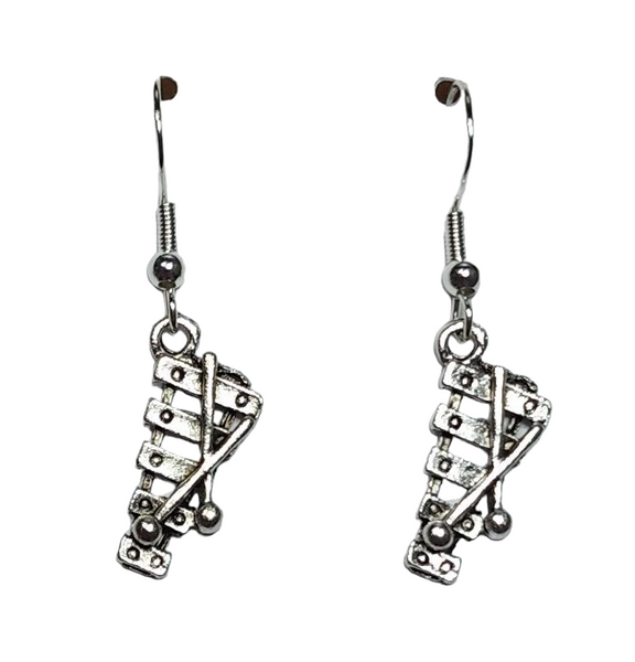 Silver Xylophone Earrings