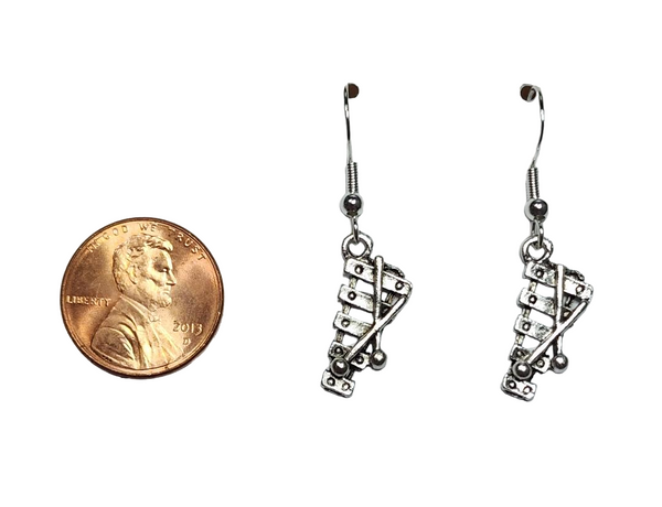 Silver Xylophone Earrings