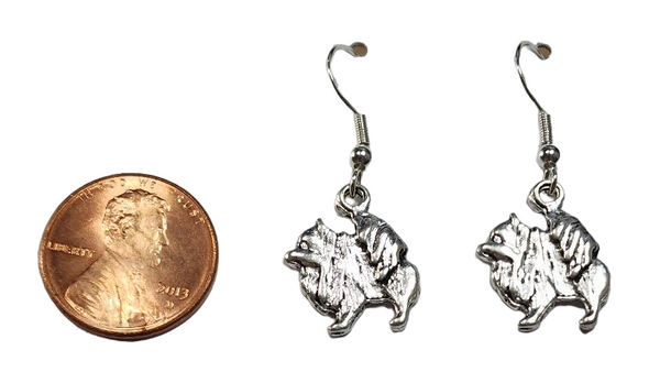 Pomeranian Earrings